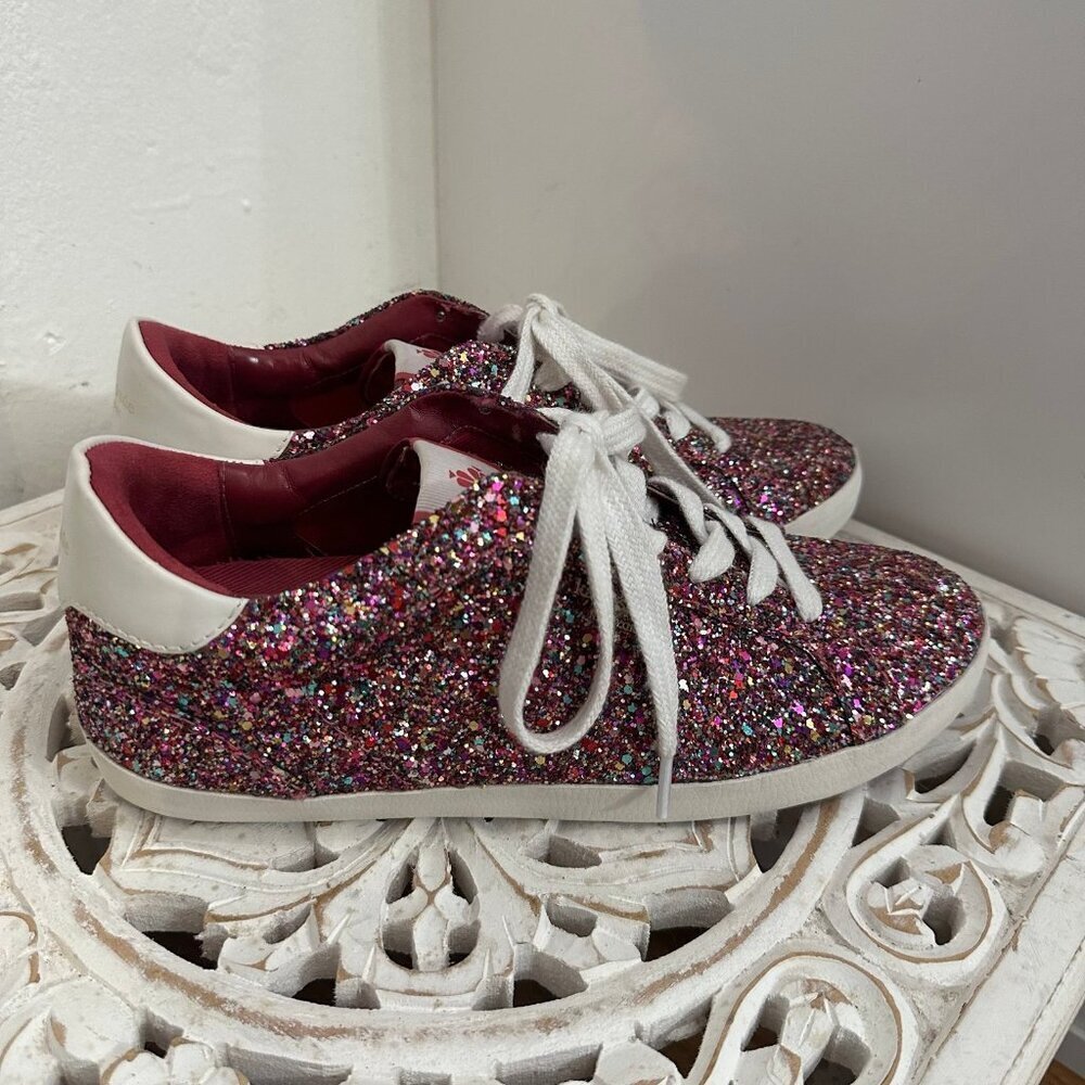 Kate Spade Women's Ace Glitter Low-top Sneakers 9.5 - Picture 3 of 10